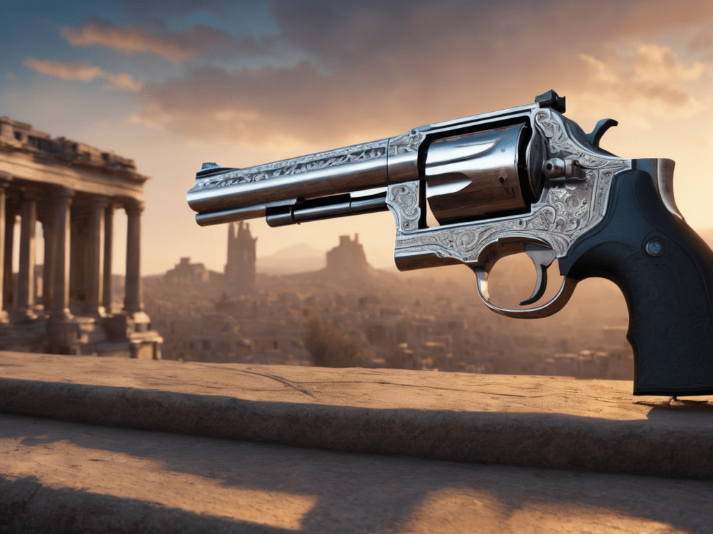 A close-up image of the Rapid Revenger, a powerful tactical revolver in Remnant 2